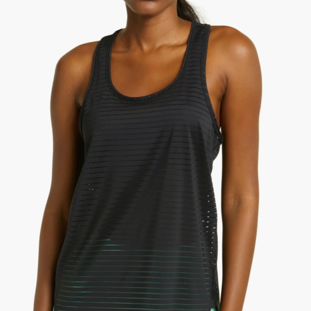 Sporty Sheer Stripe Tank